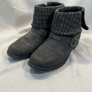 Rocket Dog Charcoal Ankle Boots with Buckle Detail